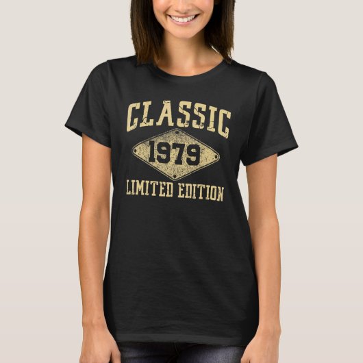 43 jaar oude Classic 1979 Limited Edition 43rd Bir T-shirt (Voorkant)