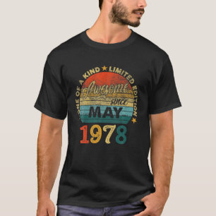 43 jaar oude geboorte cadeaus Geweldige sinds mei T-shirt
