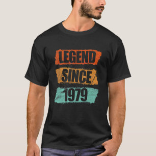 43 jaar oude legende sinds 1979 43e verjaardag t-shirt