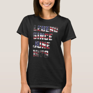 43 jaar oude legering sinds juni 1979 43e verjaard t-shirt