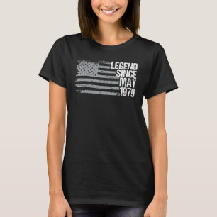 43 jaar oude legering sinds mei 1979 43e verjaarda t-shirt
