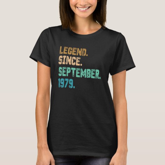 43 jaar oude legering sinds september 1979 43e geb t-shirt (Voorkant)