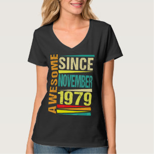43 jaar oude leggende sinds november 1979 43e gebo t-shirt