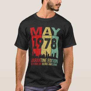 43 jaar oude Mannen van 43 dagen, 1978 Quar T-shirt