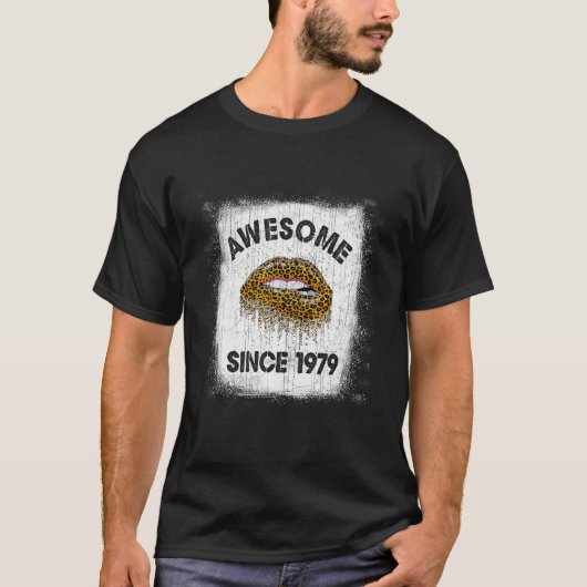 43 jaar oude verjaardag Geweldige sinds 1979 T-shirt (Voorkant)