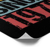 43 jaar oude Vintage 1979 43e verjaardag Poster (Hoek)