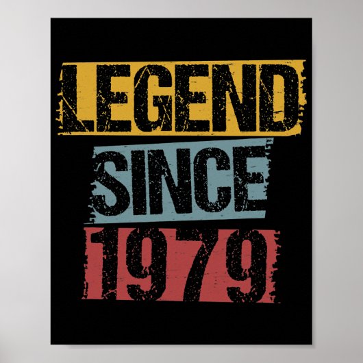 43 jaar oude Vintage 1979 43e verjaardag Poster (Voorkant)