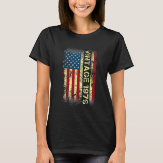 43 jaar oude Vintage 1979 Amerikaanse vlag 43e geb T-shirt