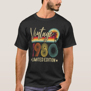 43 jaar oude Vintage 1980 43e dag T-shirt