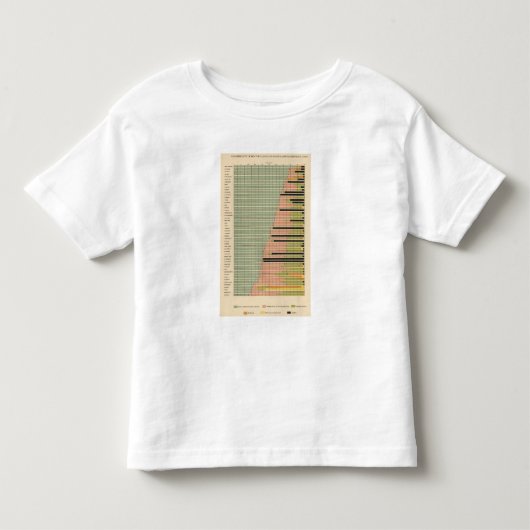 43 Samenstellingen van staten 1900 Kinder Shirts (Voorkant)