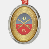 43e bataljon, Virginia Cavalry (Mosby's Rangers) Metalen Ornament (Links)