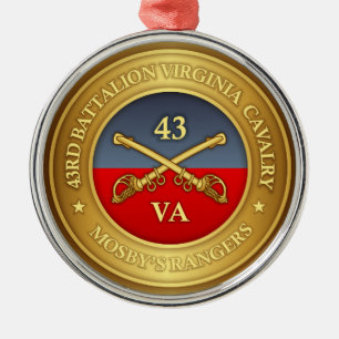 43e bataljon, Virginia Cavalry (Mosby's Rangers) Metalen Ornament