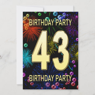 43e 'Birthday Party'-belletjes voor uitnodigingen 