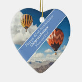 43e bruiloft Jubileum Keramisch Ornament (Rechts)