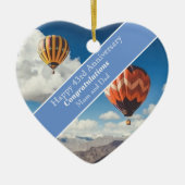 43e bruiloft Jubileum Keramisch Ornament (Voorkant)