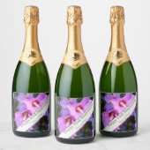 43e bruiloft Jubileum Sparkling Wijnetiket (Flessen)