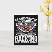 43e bruiloft Jubileum zwembad biljart 43 jaar m Kaart (Gele Bloem)