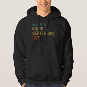 43e verjaardag 43 jaar oude geit sinds 19 septembe hoodie
