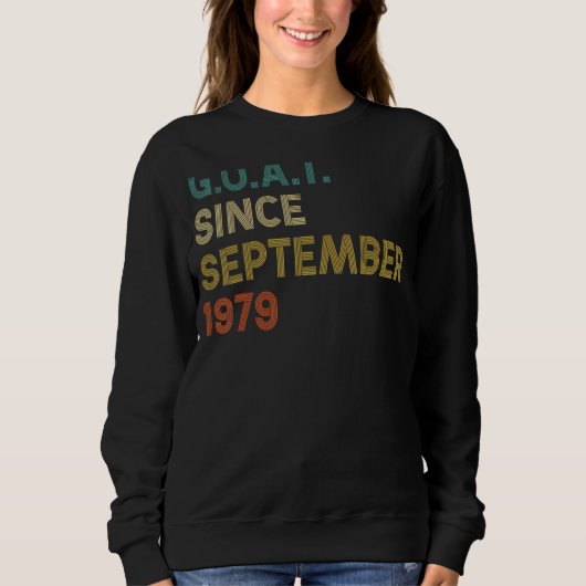 43e verjaardag 43 jaar oude geit sinds 19 septembe trui (Voorkant)