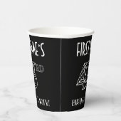 43e verjaardag: Art Deco Style + aangepaste naam Papieren Bekers (Rechts)