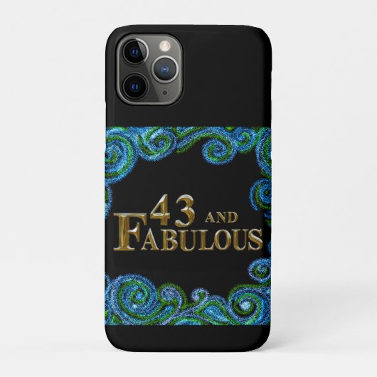 43e verjaardag Case-Mate iPhone case (Achterkant)