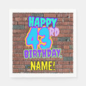 43e verjaardag ~ Fun, geïnspireerd door Urban Graf Servet (Voorkant)