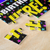 43e verjaardag — Fun, kleurrijk Star Field Pattern Legpuzzel (Zijkant)