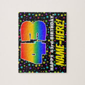 43e verjaardag — Fun, kleurrijk Star Field Pattern Legpuzzel (Verticaal)