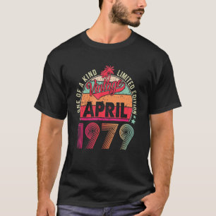 43e verjaardag Geweldige sinds april 1979 T-shirt