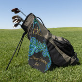 43e verjaardag golfhanddoek (Groen)