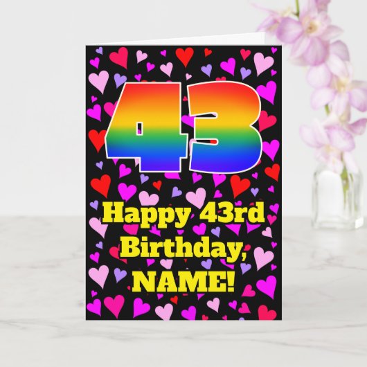 43e verjaardag: Het liefhebbende Kunstpatroon, Reg Kaart (Orchidee)