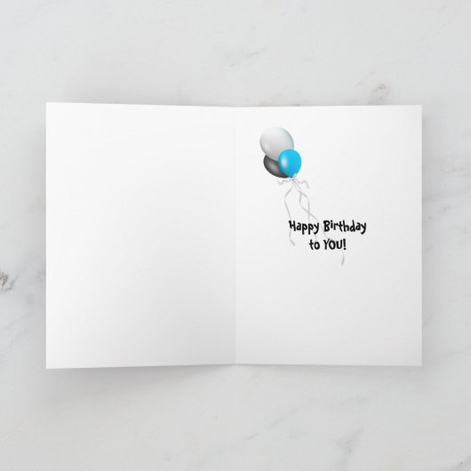 43e verjaardag kaarsen kaart (Binnen)