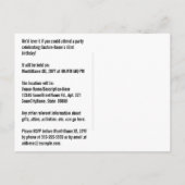 43e verjaardag - Leuk vuurwerk, Regenboog look "43 Briefkaart (Achterkant)