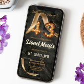 43e verjaardag mobiele uitnodiging