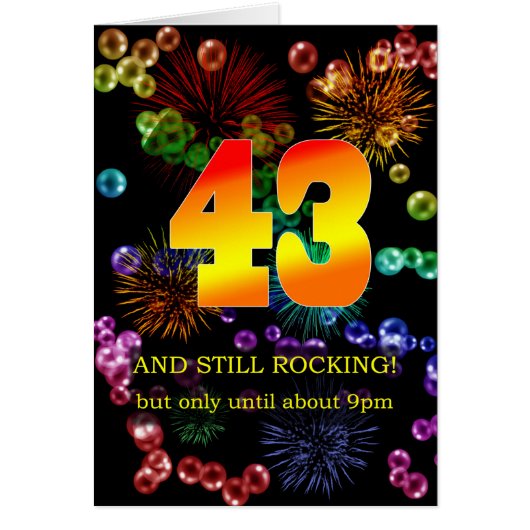 43e verjaardag nog steeds springend (Voorkant)