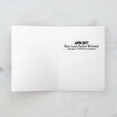 43e verjaardag - Penguin Surprise Card Kaart (Binnen)