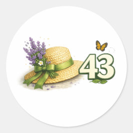 43e verjaardag Plantenliefhebber Tuinieren Sticker