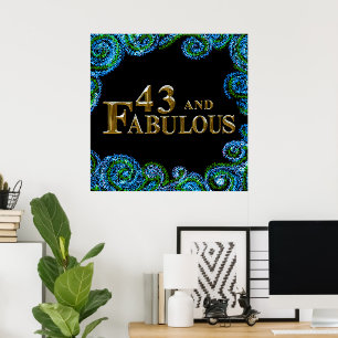 43e verjaardag poster