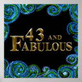 43e verjaardag poster (Voorkant)