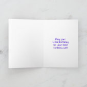 43e verjaardag: Red Digital Clock Style "43" + naa Kaart (Binnen)