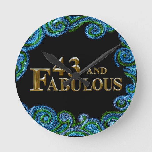 43e verjaardag ronde klok (Voorkant)