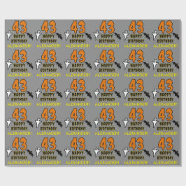 43e verjaardag: Spooky Halloween Thema, aangepaste Cadeaupapier