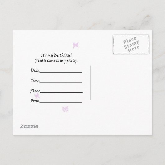 43e verjaardag uitnodiging (Achterkant)