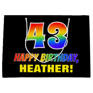 43e verjaardag: Vet, Vun, Eenvoudig, Regenboog 43 Groot Cadeauzakje