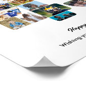 43e verjaardagsfeest Nummer 43 Fotocollage Poster (Hoek)