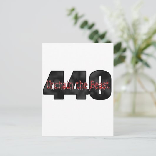 440 Mopar Beast Briefkaart (Staand voorkant)