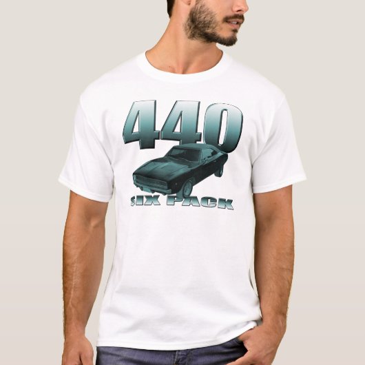 440 moparlader met zes paden t-shirt (Voorkant)