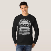 440-ponden Bench Press Weight Training Powerlifter T-shirt (Voorkant volledig)