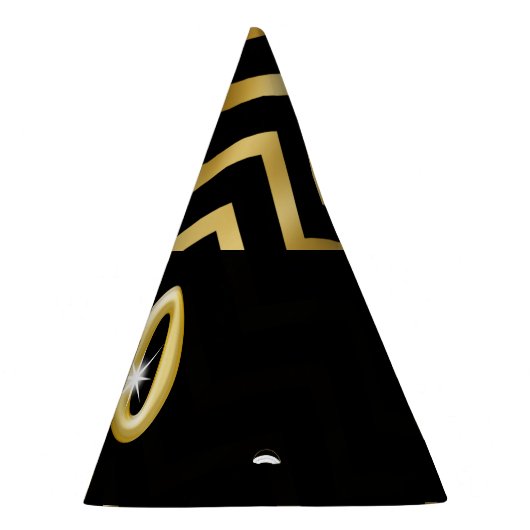 440e verjaardag chevron stripe feesthoedjes (Rechts)