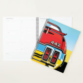 442 Muscle Car Achtervleugel Pop Art Retro Print Planner (Display)